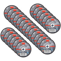 Cubitron 3M Silver Cut-Off Wheel - Type 1 Metal Cutting Wheel - For Angle Grinder Or Cut-Off Tool - 3"" X .035"" X 3/8"" Arbor Hole - 87458