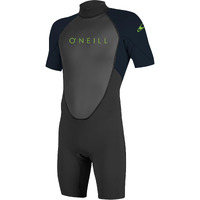 O'Neill Wetsuits Youth Reactor-2 2Mm Back Zip Short Sleeve Spring Wetsuit  Black/Slate  4