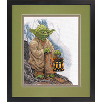 Dimensions 70-35392 Yoda Counted Cross Stitch Kit  14 White Aida  8'' X 10'
