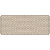 Newlife By Gelpro Anti-Fatigue Designer Comfort Kitchen Floor Mat  20X48""   Trellis Khaki Stain Resistant Surface With 3/4  Thick Ergo-Foam Core For Health And Wellness