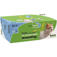Van Ness Dl715 Pureness Extra Giant Drawstring Cat Pan Liner  45-Count (3 X 15 Count Boxes)