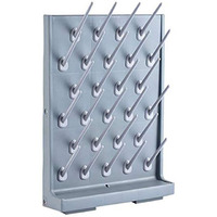 Ytflot Drying Rack 27 Pegs Lab Supply Pegboard Bench-Top/Wall-Mount Laboratory Glassware 27 Detachable Pegslab Drying Draining Rack Cleaning Equipment Grey