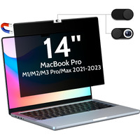 Peslv Privacy Screen Compatible With Macbook Pro 14 Inch (2021-2023  M1  M2  M3)-A2918 A2992 A2442 A2779  Magnetic Removable Matte Anti Blue Light Glare Filter 14Inch Privacy Screen Protector For Mac