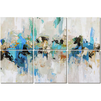 Olanglab Art Acoustic Panels 6 Pack 72 ""X48"" Acoustical Soundproof Wall Panels Sound Absorbing  Decorative Sound Proofing Sound Absorbing Panels  Studio Acoustic Treatment (Wonderful Life)