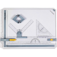 Salemar Inch Scale A3 Drafting Table Drawing Board  Drawing Tool Set Graphic Architectural Sketch Board With Parallel Motion  Set Square  Clamps  Protractor  Anti Slip Support Legs  Sliding Ruler
