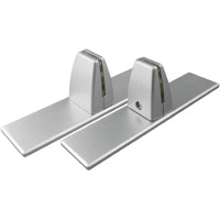 2 Pcs Sneeze Guard Support Clamp With Steady Freestanding Stand Base Removable Clamp Desk Partition Clamp For Clear Acrylic Shield Heavy Duty Auminum Guard Clamp For Desktop Countertop Reception