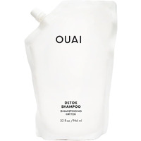Ouai Detox Shampoo Refill - Clarifying Shampoo For Build Up  Dirt  Oil  Product And Hard Water - Apple Cider Vinegar & Keratin For Clean  Refreshed Hair - Sulfate-Free Hair Care (32 Oz)