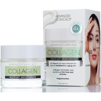 Advanced Clinicals Collagen Cream Facial Moisturizer  2 Fl Oz - Plumps  Smooths  And Tightens Skin