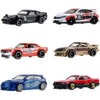 Hot Wheels 6 Pack Custom Datsun 240Z  2018 Honda Civic Type R  '70 Toyota Celica  Mazda Rx-7  Subaru Wrx Sti  And '82 Nissan Skyline