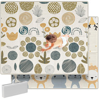 Mloong Baby Play Mat For Floor 59X71X0.4Inch Playmat For Baby With Carry Bag  Foldable Play Mat Kids Foam Play Mat Waterproof Carlwing Mat For Baby Large Infant Playmat Indoor&Outdoor Playing Mat