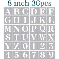 8 Inch Large Letter Stencils Alphabet Stencils For Painting On Wood  Stencil Letters Numbers Stencils For Wood Wall Signs Porch Diy Crafts