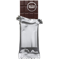 Foilman - Heat Seal Bags (Metallized) For Chocolate Bar Wrapping - Actual Bags Size 3 X 6 3/8 - Fits Bar Size 2.25 X 5.5 Inches (100 Pack) (Silver)