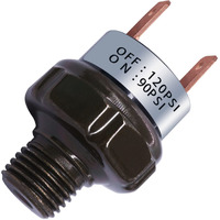 Mankk Air Pressure Switch 90-120 Psi Thread 1/4""Npt 24V 12V Dc Air Compressor Pressure Switch For Air Horn Train 90-120-1/4""Npt-Bk