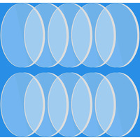 Copkim 10 Pcs Replacement Laser Lens Compatible With D1  D1 Pro  M1 Series Laser Engraver Laser Coated Mineral Crystal Lens Compatible With 10W 20W Diode Laser Module (14Mm)