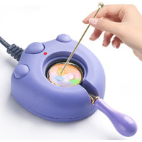Electric Wax Seal Stamp Warmer Electrice Wax Sealing Melting For Wax Seal Stamp With Lovely Design (Purple)
