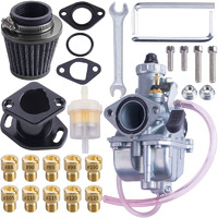 Oraevy Vm22 26Mm Carburetor Carb Kit Fit For Performance Intake Pipe Mainfold 38Mm Air Filter Fit For Predator 212Cc Gx160 Honda Gx200 Ct200U 196Cc Kt197 Clones Go Kart Mini Bike Race Kart (Black)
