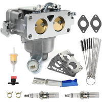 Canzilla 796227 Carburetor For B&S V-Twin Engine  Carb Replacement With Gasket For Lawn Mower Fits 407777 40N877 40R877 445677 445877 44L777 44M777 44P777 44R677 Tractor Motor
