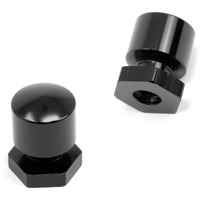 Lfparts 2 Pcs Super Solo Seat Vintage Nuts (Black)