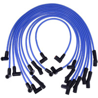 New Racing 9Mm Blue Spark Plug Wire Set Ignition Wire Set Replacement For Ford F-150 F150 Mustang 5.0L 5.8L  Sbf 302