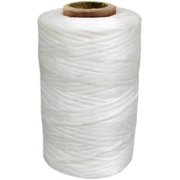 Treasure Gurus 1 Single Spool White Sinew Waxed Beading Craft Poly Thread Artificial Wax Sinue
