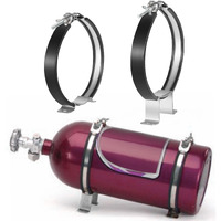 Yourour 82013 Nitrous Oxide Bottle Bracket 7 Nos Single Bottle Holder Bracket For 10-15 Pound Nitrous Bottle