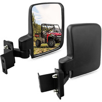 Unigt Side View Mirrors Compatible With 2013-2023 Polaris Ranger 500 570 900 - Fits Pro-Fit Cab  Lock N Ride  Factory Cage Frame - Not For Round Roll Bars