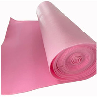 Foamrush (1 Roll) 1/4"" Thick By 56"" Width Pink Scrim Fabric Foam Upholstery Car  Boat Office Seat Padding Replacement  Craft Padding  Sewing Foam(