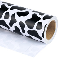 Wrapaholic Wrapping Paper Roll - Mini Roll - 17 Inch X 33 Feet - Cow Prints Design  Perfect For Wedding  Birthday  Holiday  Baby Shower