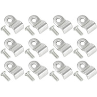 Superfastracing 24Pcs 1/4"" Stainless Steel Brake Line Clamp & Screw Street Rod Custom Dune Buggy