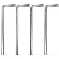 Haoxaoon Exhaust Hanger Rods Universal Use Weld On Exhaust Hanger 4 Pcs 9.5"" Long