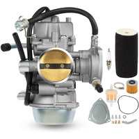 Yfm660 Carburetor Carb With Oil Filter & Spark Plug Compatible With 2002-2008 Yamaha Grizzly 660 4-Stroke Engine Replace Pd42J 1Uy-14451-00-00