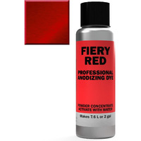Professional Aluminum Anodizing Pigment Dyes | Fiery Red E-L | Light To Rich Red | Powder Concentrate Makes 7.6 Liters Or 2 Gallons