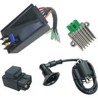 Cdi Box Module For Polaris Sportsman 90 Predator Scrambler 50 90 Atv With Voltage Regulator Rectifier&Ignition Coil&Starter Relay Solenoid 2001-2006