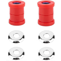Vpzmt Polyurethane Handlebar Riser Bushings Damper Kit Fits For Harley Davidson Big Twin Dyna 1973-2018  Sportster 1973-2003 (Style-Red)