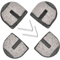 Holato Rounded Disc Brake Pads For Razor Mx500 Mx650 Sx500 Mcgrath Dirt Rocket Electric Motocross Bike E500S Scooter Rsf350 Rsf650 Kids Street Bike Dirt Quad 500 Electric Atv Yk2 Flame Caliper 4 Pcs