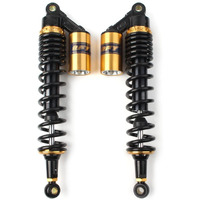 Newsmarts 2Pcs Adjustable 400Mm Motorcycle Air Shock Absorbers Universal Fit For Honda For Suzuki For Yamaha For Kawasaki Atv Go Kart Quad Dirt Sport Bikes