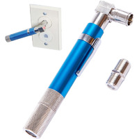 Groword Coaxial Pocket Toner Pocket Continuity Tester(Tracer) And Toner With Light&Buzzer Voltage Toner And Barrel Connector Bundle For Testing Coax Cable  Rg6  Rg59  Catv Wire Tracer