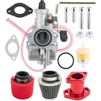 Vm22 26Mm Carburetor For Mikuni Performance Predator 212Cc Gx160 Gx200 Ct200U 196Cc Kt196 Pit Dirt Bike Mini Bike With 38Mm Air Filter Intake Pipe Mainfold Kit