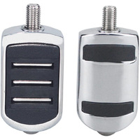 Wowtk 2 X Streamliner Heel/Toe Shifter Pegs For Harley All Models Touring Road King Road Glide Street Glide Electra Glide And 2008-Later Trike Fl Softail Iron 883 1200 Xl1200 Xl883 Chrome