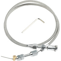 Zlirfy 36"" Throttle Cable Kit Car Braided Throttle Cable Ls Swap Steel Braided Throttle Cable Repair Kit Car Accessories Universal Throttle Cable Compatible With 97-07 Ls1 Engine 4.8L 5.3L 5.7L 6.0L