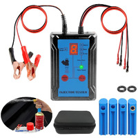 Fuel Injector Tester Cleaner Tool Kit 8 Pulse Modes Injector Tester 2 Fuel Injector Test Simultaneously Diy Cleaning Tools With 40In Power Cord 4 Injector Cleaner Adapters Short Circuit Protection 12V