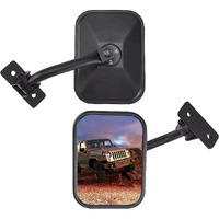 Qmparts Upgraded Mirrors Doors Off Compatible With Wrangler Tj Jk Jku  No Vibrate & Wobble Side View Mirrors  Easy-Install Quick Release Mirror Relocation Kit Compatible With Wrangler 1997-2018