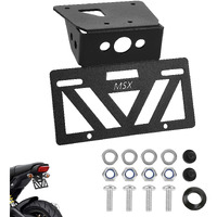 Inkudri 2023 2024 Grom Fender Eliminator 2022 Grom Tail Tidy Grom License Plate Bracket Mount 2024 Grom License Plate Holder Fit With Oem & Aftermarket Turn Signals Msx125 Grom Fender Delete