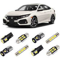 Brishine White Interior Led Lights Kit For Honda Civic 2016 2017 2018 2019 2020 2021 Super Bright 6000K Interior Led Light Bulbs Package And Install Tool