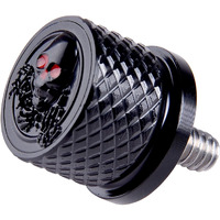 Sresk 3D Rear Fender Seat Bolt Screw For Harley Dyna Sportster Softail Road Glide Street Touring King Cvo Electra Iron 883 Bob 1996-2022 Thread 1/4""-20 Knurled Seat Nut (Black)