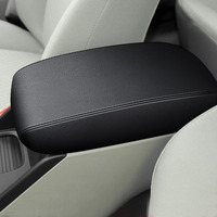 Aomsazto Armrest Cover For Civic Honda 2012-2015 Black Center Console Pad For Civic