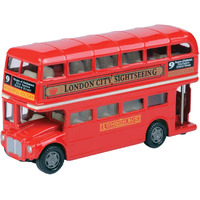 5 Inch London City Sightseeing Double Decker Tour Bus Scale Diecast Metal Model