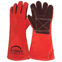 Spitjack Heat Resistant Fire Protection Fireplace Gloves For Grill  Welding  Bbq Cooking  Wood Stove  Oven  And Kitchen