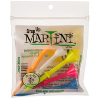 Martini 3 1/4"" Step-Up Assorted Golf Tees- Pack Of 2 (10 Tees)