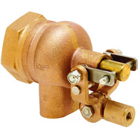 Robert Manufacturing R605T High Turbo Series Bob Red Brass Float Valve  2"" Npt Female Inlet X Free Flow Outlet  180 Gpm At 85 Psi Pressure